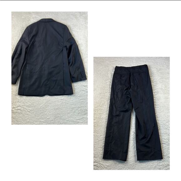 Naldini Italian hand tailored suit super 150 wool 30x28 Short - Picture 2 of 15